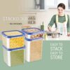 MILTON Stacko 360° 6000 Modular Multi-Purpose Plastic Container with Air Tight Lid for Kitchen Storage, Food Grade and BPA Free, Spices, Atta, Grains, Pantry Organizers, 5.75 Litres, Clear - Image 3