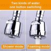 Volo flexible Hose Extension with 2 Modes Water Saving,Faucet for Kitchen Sink,Water Faucet Sprayer, Flexible Tap Extension for Kitchen Sink (Standard Size, Colour : Silver) - Image 3