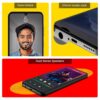 Lava O3 (Glossy Black, 4 GB RAM, 64 GB Storage) | Biggest 6.75" HD+ Display | 13MP AI Dual Rear Camera | 5000 mAh Battery | Secure Face Unlock | Fingerprint Reader | Charger & Phone-Cover in Box - Image 4