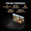 ASUS TUF Gaming, AMD Ryzen AI 9 HX 370, 2.0GHz, NVIDIA GeForce RTX 4060, 32GB RAM, 2TB SSD, FHD 165Hz 400nits, 14", Windows 11, MS Office 2021, Jaeger Gray, 1.46KG, FA401WV-RG037WS Gaming Laptop - Image 2