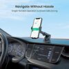Portronics Clamp M3 Adjustable Car Mobile Phone Holder Stand for Dashboard & Windshield, 360° Rotational, Strong Suction Cup, Compatible with 4 to 6 inch Devices(Black) - Image 3