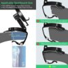 Sounce 360 Rotatable Car Mobile Holder for Dashboard Anti-Slip Multifunctional Car Rearview Mirror Phone Holder, 360° Degree Car Phone Mount, for All Mobile Phones Size Upto 6.5" Inch - Black - Image 2