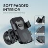 Portronics Mobike 4 Bike Phone Mount with 360° Rotational, Strong Hold for Bicycle, Motorcycle Compatible with 4.7 to 6.8 inch Devices(Black) - Image 6