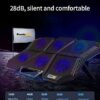 Cosmic Byte Meteoroid Laptop Cooling Pad with 6 Fan upto 17 inch laptops (Black/Blue) - Image 6