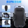 Car Mobile Phone Holder Stand for Dashboard & Windshield with Adjustable Angles | Powerful Suction Cup | 360° Rotational | Compatible with 4 to 6 inch Devices(Black) - Image 4