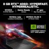 HP OMEN Gaming, 13th Gen Intel Core i7-13620H, 8GB NVIDIA RTX 4060, 16GB DDR5, 1TB SSD, 16.1-inch(40.9cm), 144Hz, IPS, FHD Gaming Laptop, RGB Backlit KB, B&O(Win 11, Office 21, Black, 2.35kg) wd0012TX - Image 3