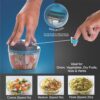SIGNORA WARE Quick Chopper Plastic Quick Cutter Machine For Kitchen | With 3 Stainless Steel Blade | BPA Free | Multipurpose For Vegetable, Dry Fruit Etc | Handy Manual Chopper | (500 ML | Cocoagrey) - Image 4