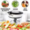 Chopper for Kitchen Use, Sharp Stainless Steel Blades with Egg Whisk, Kitchen Tools for Vegetables, Fruits, Salads & More. 900ml Black QuickChop™ - Image 7
