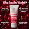 Sunrise Rice Water De-Tan Face Scrub with 50% Rice Water Complex, Cherry, Vitamin C | Detan & Brighten in 1 Use | Vegan Cellulose Gently Exfoliate & Remove Blackheads | For All Skin Type| 60g - Image 6