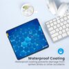 Ant Esports Hexa Mouse Pad, Anti-fray Stitching, Waterproof Surface & Non-Slip Rubber Base with Stitched Edges Gaming Mouse Mat for Laptop, Compatible with Laser and Optical Mice – Blue Hexagon - Image 3