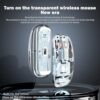 Arctic Fox Pureview Transparent Wireless and Bluetooth Rechargeable Mouse, USB Receiver,LED Battery Magic Silm for Office/PC/Mac/Laptop/Apple/ipad(Paste Green) - Image 2