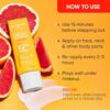 DOT & KEY Vitamin C + E Super Bright Sunscreen Spf 50 |Water-Light,UVA/UVB & Blue Light Protection|For Even Toned & Glowing Skin|With Liquid Spf 50+++| No White Cast| For All Skin Types| 30G - Image 7