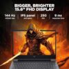 HP Victus, 13th Gen Intel Core i7-13620H, 8 GB NVIDIA GeForce RTX 4060 Gaming Laptop (16GB RAM, 512GB SSD), 144Hz, IPS, 15.6"/39.6cm, Win 11, Office 2021, Silver, 2.29Kg, B&O, Backlit KB, fa1276TX - Image 5