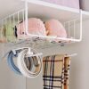 Bianco 12 Inch Multifunctional Storage Basket Kitchen Storage Rack Under Cabinet Storage Shelf Basket Wire Rack Organizer Storage White Versatile Durable Space Saving Convenient Pack of 1 - Image 4