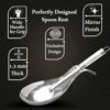 Parage 2 Pieces Stainless Steel Spoon Rest for Home & Kitchen, Platform and Dining Table, Holding Messy Spoon While Cooking (Set of 2, 21.5 cm Long) - Image 3