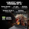 HP Victus, 13th Gen Intel Core i7-13620H, 8 GB NVIDIA GeForce RTX 4060 Gaming Laptop (16GB RAM, 512GB SSD), 144Hz, IPS, 15.6"/39.6cm, Win 11, Office 2021, Silver, 2.29Kg, B&O, Backlit KB, fa1276TX - Image 3