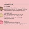 Swiss Beauty Cheek- A- Boo Face Palette With Blusher, Contour And Highlighter | Highly Pigmented And Easy To Blend Shades | Shade - 03, 8Gm| - Image 2