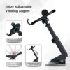 Portronics Clamp M3 Adjustable Car Mobile Phone Holder Stand for Dashboard & Windshield, 360° Rotational, Strong Suction Cup, Compatible with 4 to 6 inch Devices(Black) - Image 6