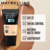 Maybelline New York Liquid Foundation, Matte & Poreless, Full Coverage Blendable Normal to Oily Skin, Fit Me, 115 Ivory, 18ml - Image 3