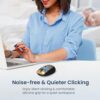 Portronics Toad III Plus Rechargeable Bluetooth Mouse with Bluetooth & 2.4 GHz Wireless Connectivity, Stylish Illustrated Design, 6 Buttons, Soft Silicone Grip for Laptop, PC, Mac (Black) - Image 5