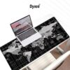 Dyazo Large World Map Anti-Slip Extended Desk Mat| Mouse Pad | Water Resistant Mat for Laptop| Computer Size 800 x 300 mm (Black No Logo) - Image 4