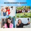 WeCool S6 Reinforced Bluetooth Selfie Stick with Tripod Stand, 45inc/ 130cm Long Selfie Stick with 6-Section Stable Base, Detachable Mobile Holder, Compatible with Mobile/GoPro for Video & Photoshoot - Image 6