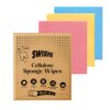 Multi-Purpose Sponge Wipes (Pack of 3) | Reusable Kitchen Cleaning Sponge - 10x Absorbent | Multipupose Washable Sponge Wipes for Dry & Wet Use | Natural Cellulose Sponge Wipes for Kitchen