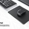 STRIFF Mousepad Mouse Mat 230X190X2mm Mouse pad for Laptop Non-Slip Rubber Base, Waterproof Surface, Compatible with Laser and Optical Mice(Black)(Pack of 2) - Image 3