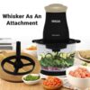 INALSA Electric Chopper for Kitchen & Meat Grinder|1.5 L Capacity|Unbreakable Bowl|400 W Motor|Stainless Steel Double Layer Chopping Blade & Whisking Blade|Chop, Mince&Whisk|2 Yr Warranty-MultiChopPc - Image 9