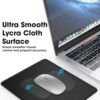 STRIFF Mousepad Mouse Mat 230X190X2mm Mouse pad for Laptop Non-Slip Rubber Base, Waterproof Surface, Compatible with Laser and Optical Mice(Black)(Pack of 2) - Image 5