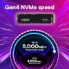 Crucial P3 Plus 1TB PCIe 4.0 3D NAND NVMe M.2 SSD, up to 5000MB/s - CT1000P3PSSD8 - Image 2