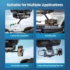Mobile Holder for Car 360° Rotation, Multifunctional Drive Easy Rearview in Rotatable Stand Mount, Adjustable Hanging Anti Shake Rearview Mirror Phone Holder for All Mobile Phones. - Image 7