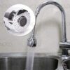 Volo flexible Hose Extension with 2 Modes Water Saving,Faucet for Kitchen Sink,Water Faucet Sprayer, Flexible Tap Extension for Kitchen Sink (Standard Size, Colour : Silver) - Image 4