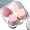 Ultra soft Blender Makeup Sponge Set of 4 with box (Multicolor).