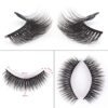CALAILIS False Eyelash, Eye Makeup Lash 3D Faux Mink Fake Eyelash Long Natural Eyelashes 3 Pairs with 5g False Eyelash Glue (CS17) - Image 5