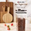 TEX-RO Air Tight Containers For Kitchen Storage Box/BPA Free Storage Containers For Kitchen/Containers For Kitchen Storage Set/Kitchen Accessories Items For Home (Set Of 4, 700 Ml) Transparent - Image 2