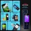 Lava Gem Power Dual Sim Keypad Phone (2.8" Display, Camera & Flash) | 2575mAh Smart AI Powerful Battery | Wireless FM & Recording | 7-Language Support| Stereo Speakers | Call Recording (Blue Chrome) - Image 2