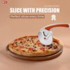Kitchen Expert Premium Pizza Cutter | Smooth Rolling Blade | Ideal for Cutting Pizza/Sandwich/Breads/Burger/Paratha | Rotating Slicer | Strong Handle | Multipurpose | 1 Pc - Image 2