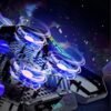 Cosmic Byte Meteoroid Laptop Cooling Pad with 6 Fan upto 17 inch laptops (Black/Blue) - Image 4