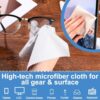 Microfiber Cleaning Polishing Cloth for Mobile Screen Camera Lense Tablets iPad Monitors Desktop Laptop Sunglasses and Other Glass Materials (Multi-Color) 6 x 7 Inches - Pack of 5 - Image 6