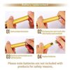 Dealsure 2 in 1 Energy Beauty Bar Electric Vibration Facial Massage V shape Roller Waterproof Face Skin Care T-Shaped Anti Wrinkle Massager for Forehead Cheek Neck Clavicle Arm (Gold Colour) - Image 3