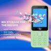 itel it5330 Keypad Mobile Phone | 2.8" Big Display | Premium Glass-Like Back Design | 1900mAh Long-Lasting Battery | Auto Call Recording | Wireless FM | Light Green - Image 7