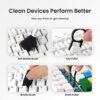 Clean N 19 in 1 Smart Gadget Cleaning Kit for Smartphones, Tablets, Laptops, Earbuds(White) - Image 2