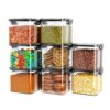 TEX-RO Air Tight Containers For Kitchen Storage Box/BPA Free Storage Containers For Kitchen/Containers For Kitchen Storage Set/Kitchen Accessories Items For Home (Set Of 4, 700 Ml) Transparent