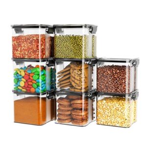 TEX-RO Air Tight Containers For Kitchen Storage Box/BPA Free Storage Containers For Kitchen/Containers For Kitchen Storage Set/Kitchen Accessories Items For Home (Set Of 4, 700 Ml) Transparent