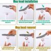 Mini Mop for Kitchen with Sponges Portable Self Squeeze Strong Absorbent Magic Wiper for Kitchen Small Sponge Mop Self Squeezing Wet & Dry Use for Bathroom Wall Glass Car Table Home - Image 6