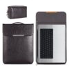 SwooK Laptop Sleeve 13 inch Case for 2020 M1 MacBook Air New 13.3, 12.9" iPad Pro, 13.5" Surface, MateBook X, PU Leather Waterproof Computer Cover Bag with Pouch, Coffee - Image 2